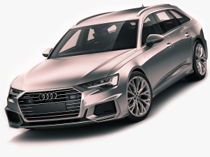 audi a6 avant 2019 s-line 3D Модель