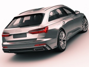 audi a6 avant 2019 s-line 3Dモデル