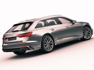 audi a6 avant 2019 s-line 3Dモデル