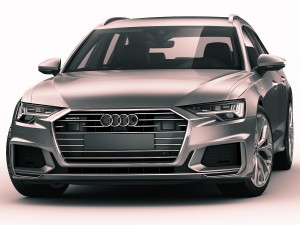 audi a6 avant 2019 s-line 3Dモデル