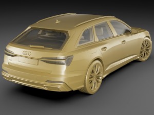 audi a6 avant 2019 s-line 3Dモデル