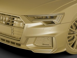 audi a6 avant 2019 s-line 3Dモデル
