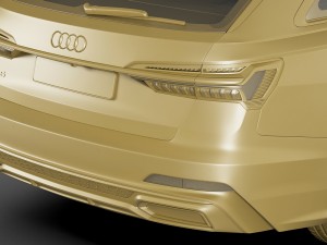 audi a6 avant 2019 s-line 3Dモデル
