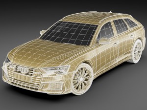 audi a6 avant 2019 s-line 3Dモデル
