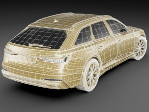 audi a6 avant 2019 s-line 3Dモデル