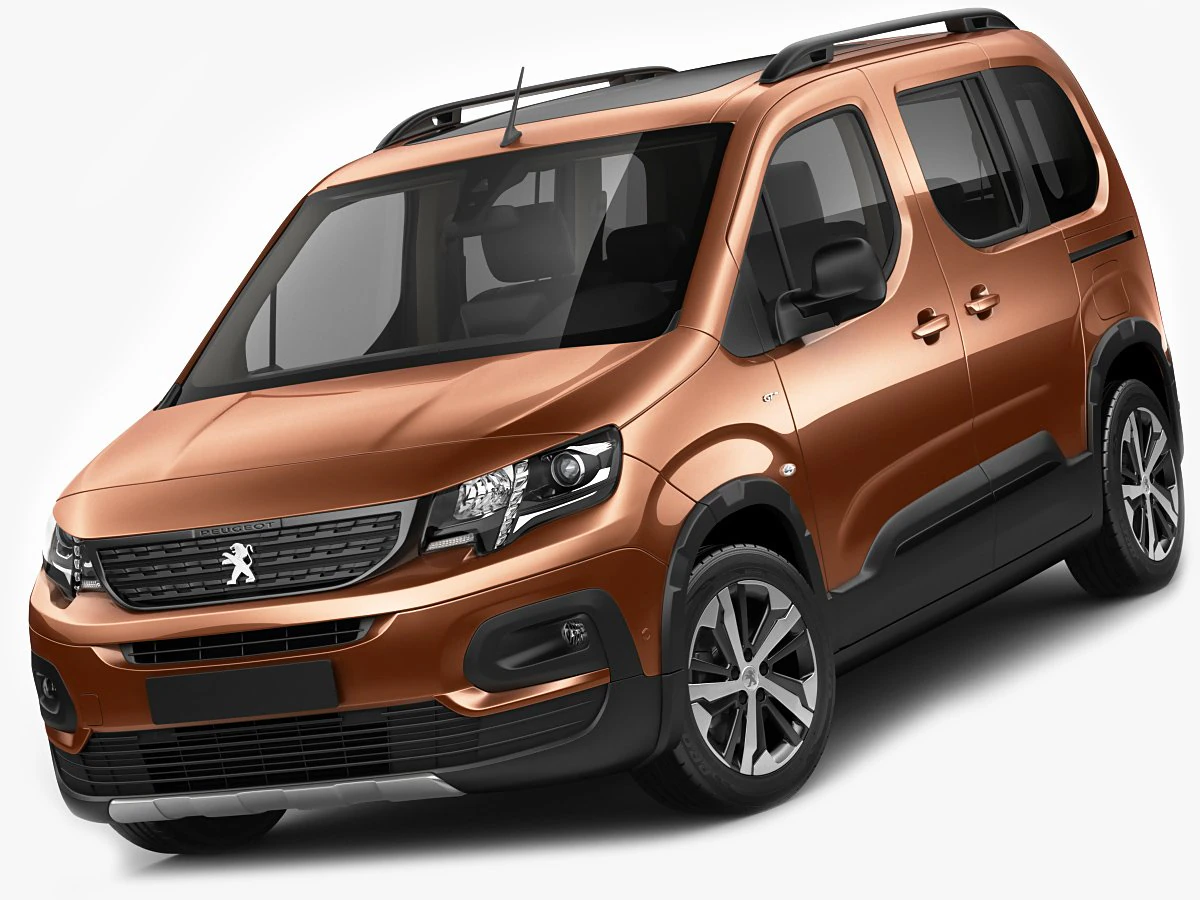 peugeot rifter 2019 3D Model .c4d .max .obj .3ds .fbx .stl .blend