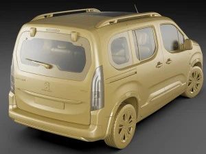 peugeot rifter 2019 3D Model