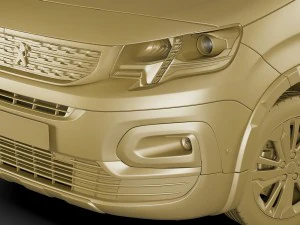 peugeot rifter 2019 3D Model