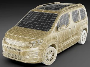 peugeot rifter 2019 3D Model