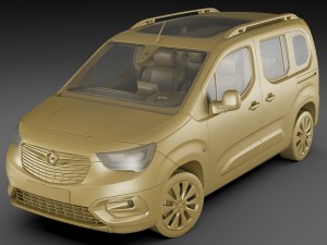 opel combo life 3Dモデル