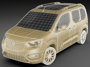 opel combo life 3Dモデル