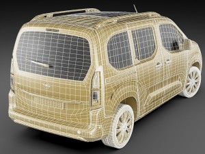 opel combo life 3Dモデル