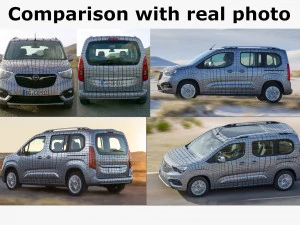 opel combo life 3D Model