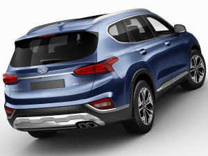 hyundai santa fe 2019 3D Model