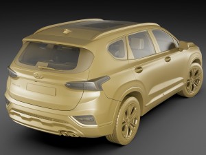 hyundai santa fe 2019 3D Model
