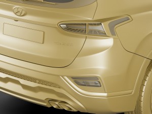 hyundai santa fe 2019 3D Model