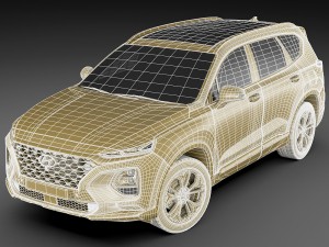 hyundai santa fe 2019 3D Model