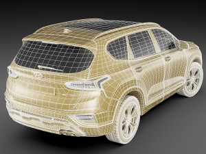hyundai santa fe 2019 3D Model