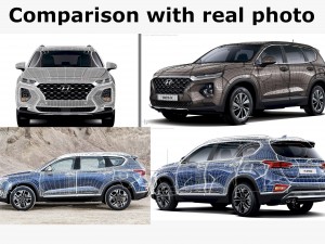 hyundai santa fe 2019 3D Model
