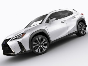 lexus ux f-sport 2019 3D Model
