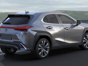 lexus ux f-sport 2019 3D Model