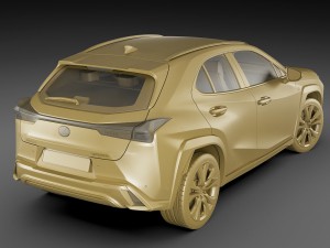 lexus ux f-sport 2019 3D Model