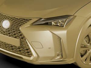 lexus ux f-sport 2019 3D Model