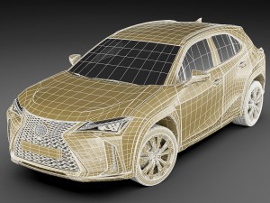 lexus ux f-sport 2019 3D Model