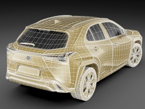 lexus ux f-sport 2019 3D Model