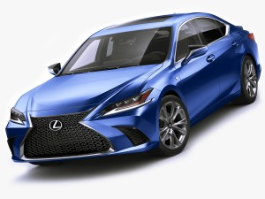 lexus es f-sport 2019 3Dモデル
