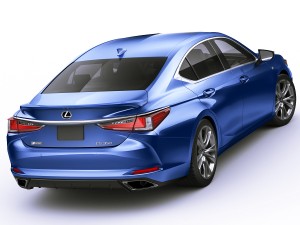 lexus es f-sport 2019 Modelo 3D