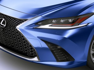 lexus es f-sport 2019 Modelo 3D