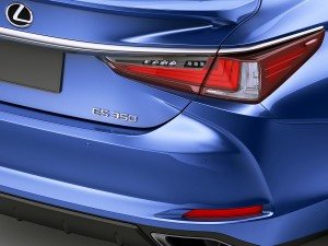 lexus es f-sport 2019 Modelo 3D