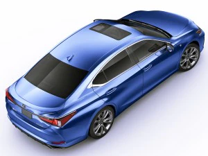 lexus es f-sport 2019 3D Model