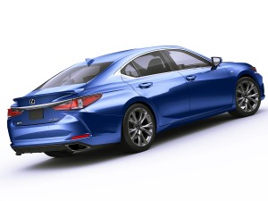 lexus es f-sport 2019 Modelo 3D