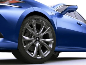 lexus es f-sport 2019 3D Model