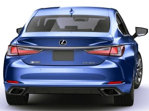 lexus es f-sport 2019 3D Model