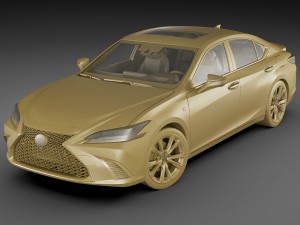 lexus es f-sport 2019 Modelo 3D