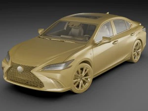 lexus es f-sport 2019 3D Model