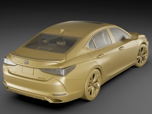lexus es f-sport 2019 Modelo 3D