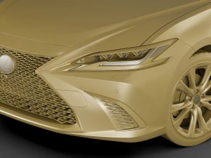 lexus es f-sport 2019 3D Model