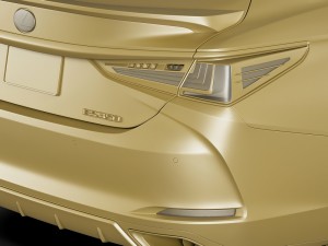 lexus es f-sport 2019 Modelo 3D