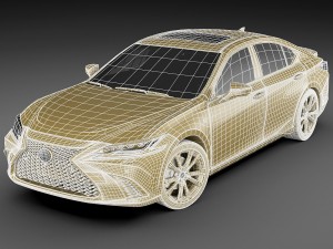lexus es f-sport 2019 Modelo 3D