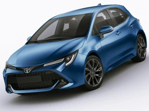 toyota corolla hatchback and auris 2019 3D Model
