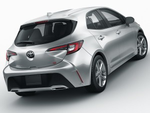 toyota corolla hatchback and auris 2019 Modello 3D