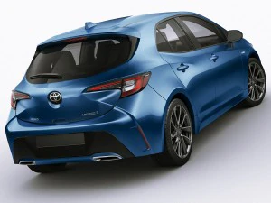 toyota corolla hatchback and auris 2019 3D Model