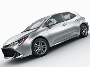 toyota corolla hatchback and auris 2019 Modello 3D