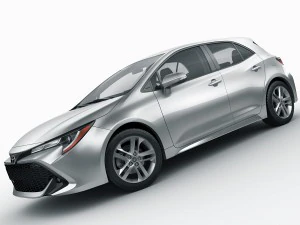 toyota corolla hatchback and auris 2019 3D Model
