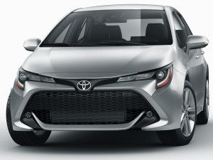 toyota corolla hatchback and auris 2019 Modello 3D