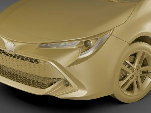 toyota corolla hatchback and auris 2019 3D Model